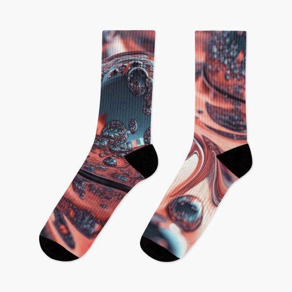 Item preview, Liquid Chrome & Copper – 3D Metallic Abstract designed and sold by B-Russ-Stuff.