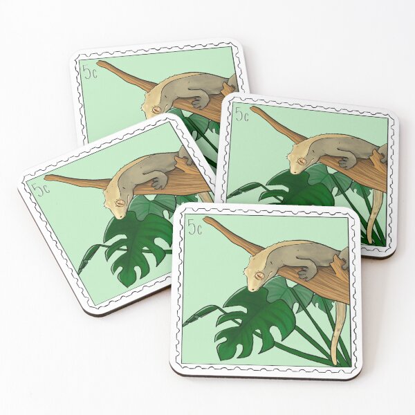 Item preview, Crested Gecko Postage Stamp designed and sold by Sadiez-Paintz.