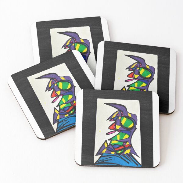 Item preview, Hyde | Playful Colorful Abstract Portrait with Bold Expression designed and sold by MayhemAbstracts.