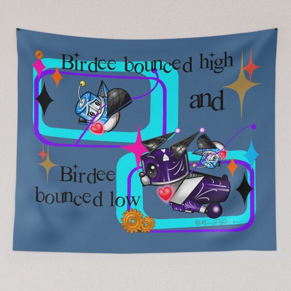 Item preview, StarBot Squad: Birdee Bounces designed and sold by MetroINKbooks.