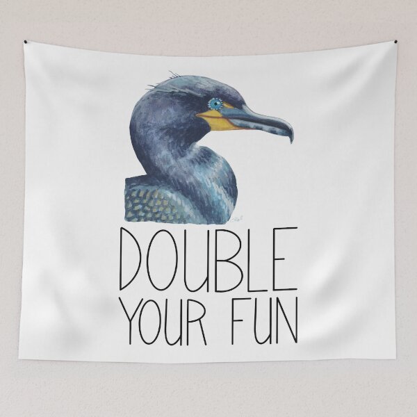 Item preview, Double-Crested Cormorant Your Fun designed and sold by LauraWolfArtist.