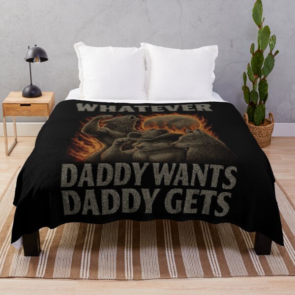 Item preview, What Ever Daddy Wants Daddy Gets, werewolf memes, funny cringe shirt designed and sold by Williams Anderson.