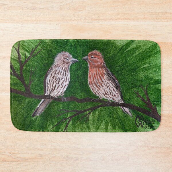 Item preview, House finch pair in the park  designed and sold by Matt Starr Fine Art .