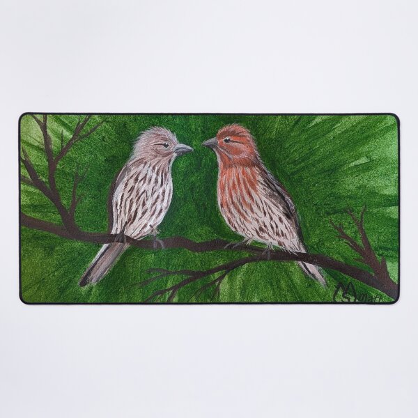Item preview, House finch pair in the park designed and sold by Matt Starr Fine Art .