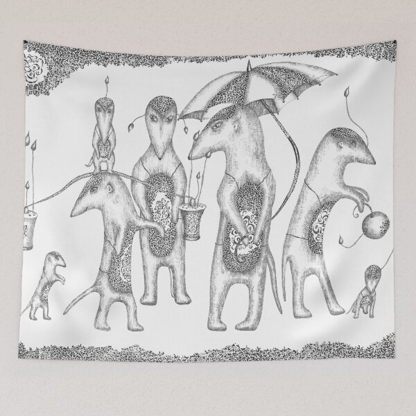 Item preview, Fancy family on a walk designed and sold by KunstGeist.