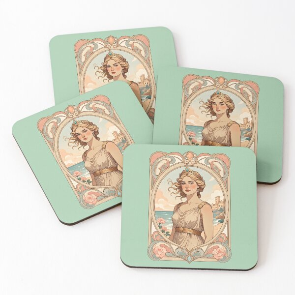 Item preview, Beautiful Helen of Troy Greek Mythology Art Nouveau designed and sold by BorgSpareParts.