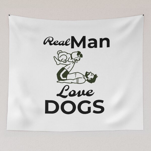 Item preview, Real Man Love Dogs designed and sold by FWAHAB.