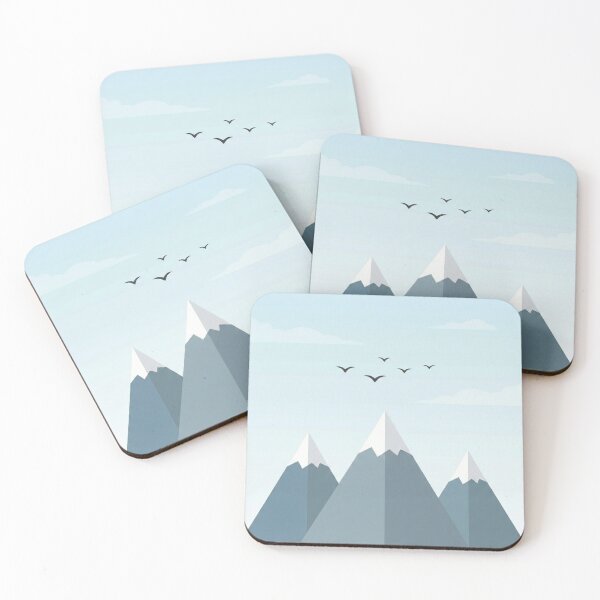 Item preview, Minimalist Geometric Mountains & Birds designed and sold by Simple Graphics.