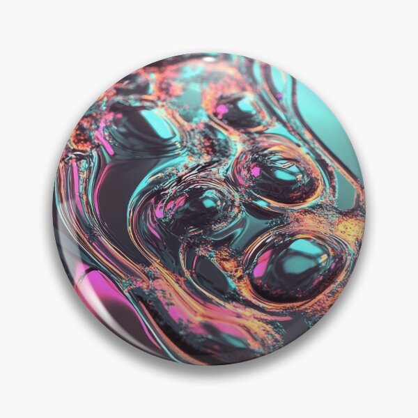 Item preview, Neon Oil Slick – Cyberpunk Liquid Abstract designed and sold by B-Russ-Stuff.