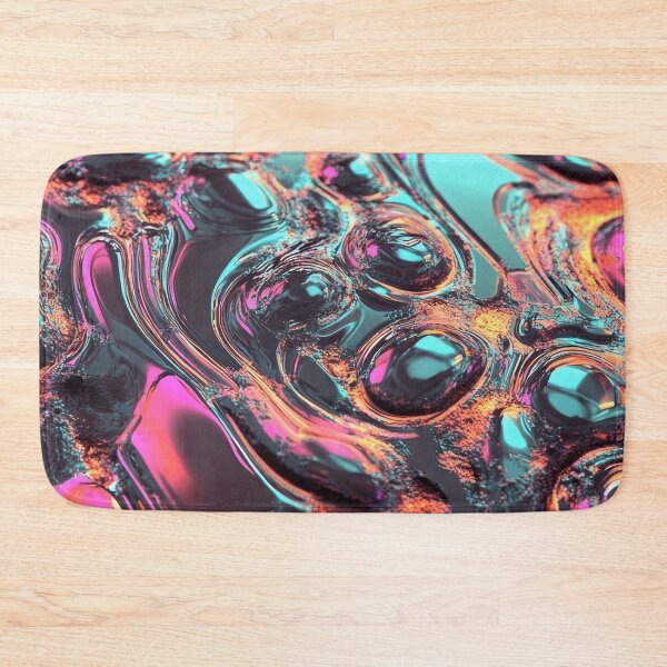 Item preview, Neon Oil Slick – Cyberpunk Liquid Abstract designed and sold by B-Russ-Stuff.