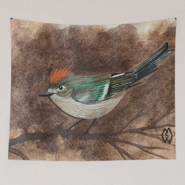 Item preview, Ruby-crowned Kinglet in the forest  designed and sold by Matt Starr Fine Art .