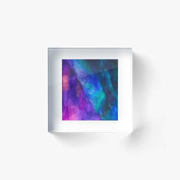 Multi-Colored Sky Acrylic Block