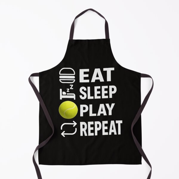 Item preview, Eat Sleep Play Repeat Tennis (black and dark) designed and sold by martin&matt artwork.