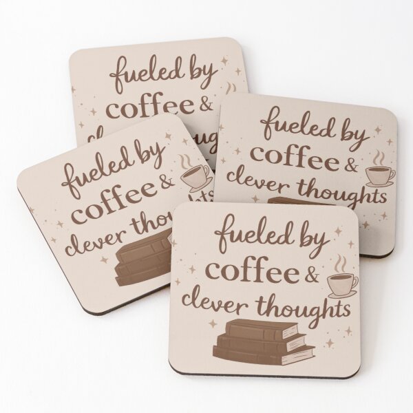 Item preview, Fueled by coffee & clever thoughts designed and sold by CarlyCaia.