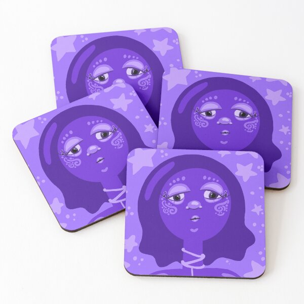 Item preview, Purple Star Girl Illustration designed and sold by laurenj25.