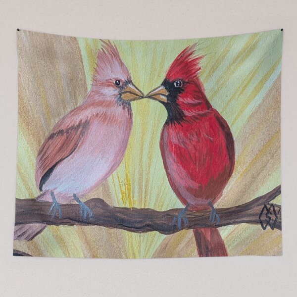 Item preview, Cardinal love in the sunbeams  designed and sold by Matt Starr Fine Art .