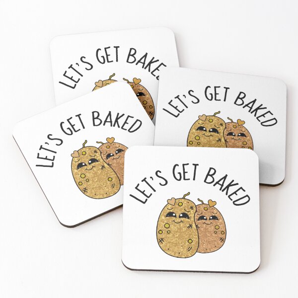 Item preview, Lets Get Baked Funny Potato  designed and sold by Sartoris Art.