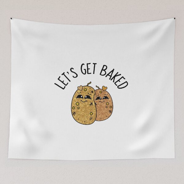 Item preview, Lets Get Baked Funny Potato  designed and sold by Sartoris Art.