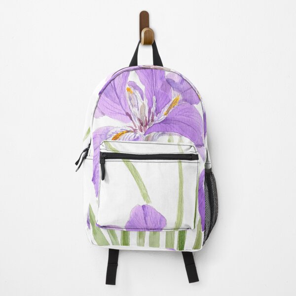 Item preview, purple dwarf iris watercolour painting designed and sold by ColorandColor.