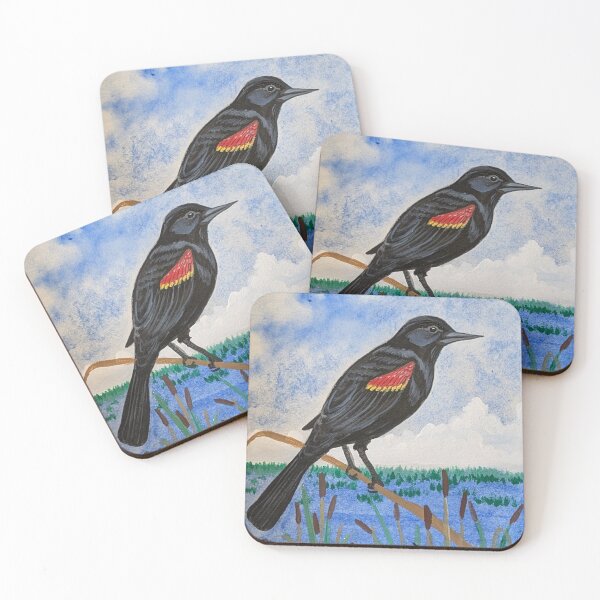 Item preview, Red-winged blackbird at the lake  designed and sold by Matt Starr Fine Art .