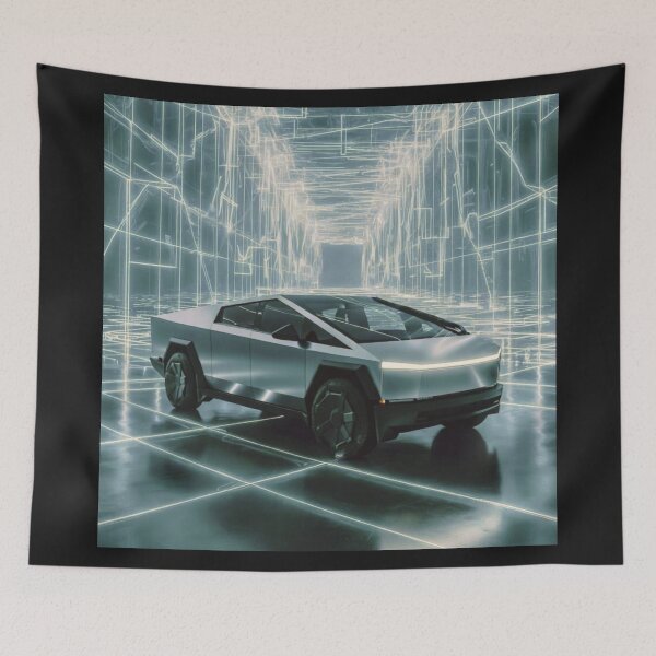 Item preview, cybertruck artwork designed and sold by TEEJAMBOREE.