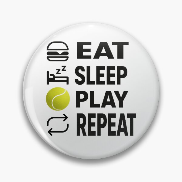 Item preview, Eat Sleep Play Repeat Tennis designed and sold by martin&matt artwork.