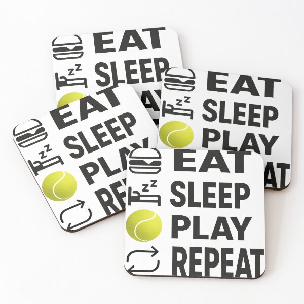 Item preview, Eat Sleep Play Repeat Tennis designed and sold by martin&matt artwork.