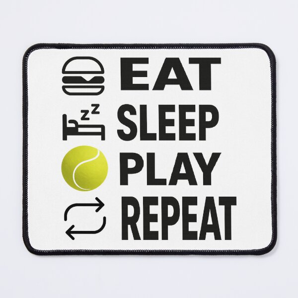 Item preview, Eat Sleep Play Repeat Tennis designed and sold by martin&matt artwork.