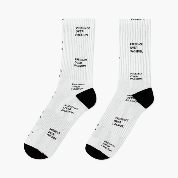 Item preview, Presence Over Passion – Minimalist Black & White Quote Art designed and sold by StillSharp.