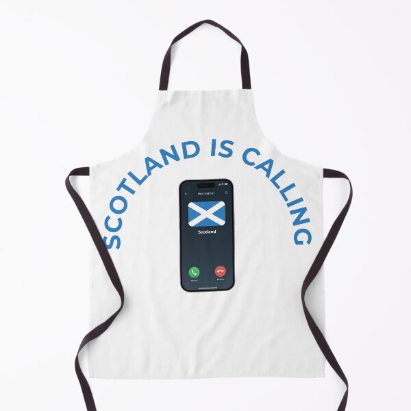 Item preview, Scotland is Calling Incoming Phone Call Graphic Saltire Flag Design designed and sold by Loom on the Loch.