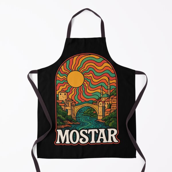 Item preview, Mostar Bosnia And Herzegovina Trippy Travel designed and sold by TomFrontierArt.