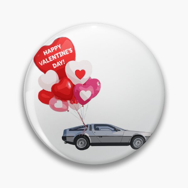 Item preview, Vintage Classic Car Valentine's Delorean Love designed and sold by PrintCarClub.