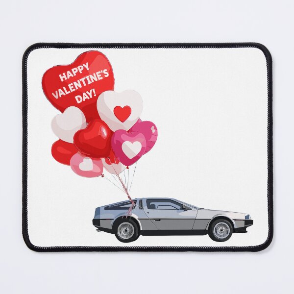Item preview, Vintage Classic Car Valentine's Delorean Love designed and sold by PrintCarClub.