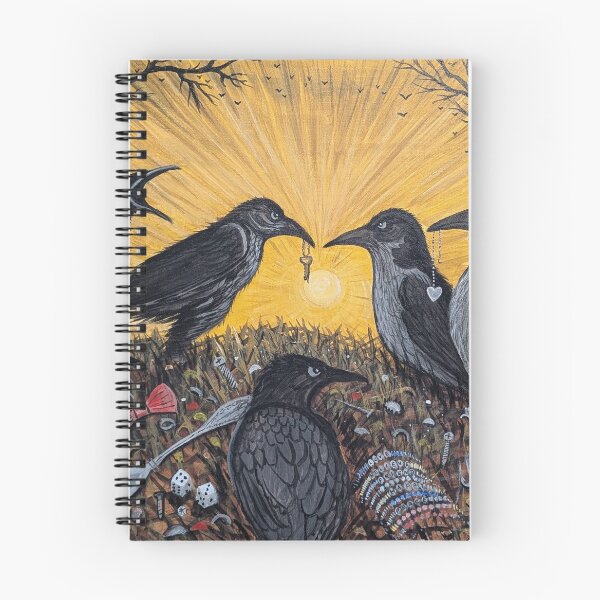 Item preview, The crows gather to examine their found treasures  designed and sold by Matt Starr Fine Art .
