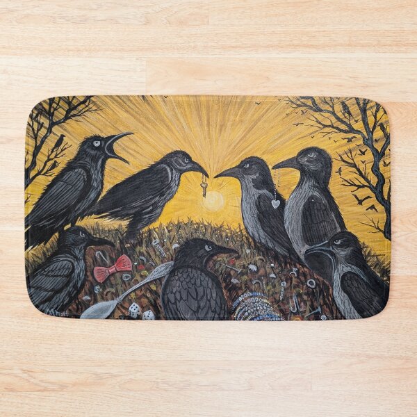 Item preview, The crows gather to examine their found treasures  designed and sold by Matt Starr Fine Art .