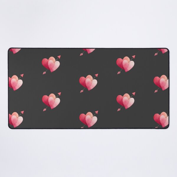 Item preview, Watercolor hearts pierced by cupids bow designed and sold by MendaciousMina.