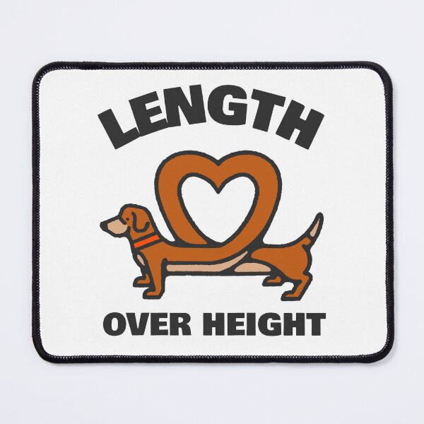 Item preview, Length Over Height Cute Dachshund designed and sold by CMTSHIRTS.