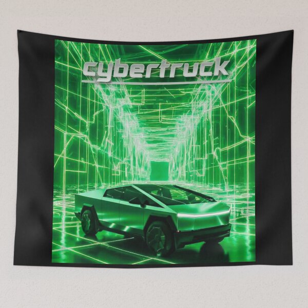 Item preview, cybertruck artwork designed and sold by TEEJAMBOREE.