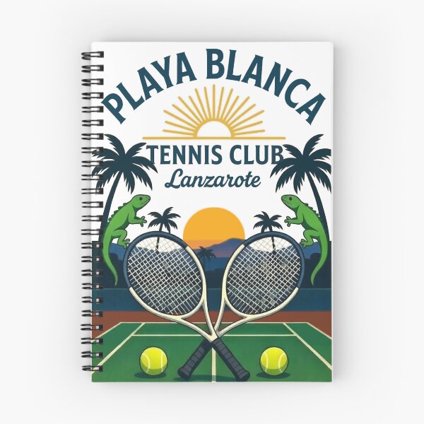 Item preview, Playa Blanca Tennis Club Lanzarote designed and sold by Bimblebuds.