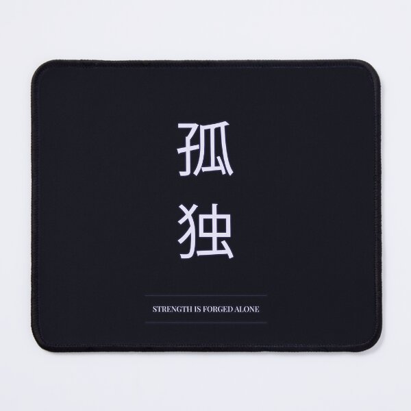 Item preview,  Kanji Typography Quote (Strength Is Forged Alone) designed and sold by Enea Kelo.