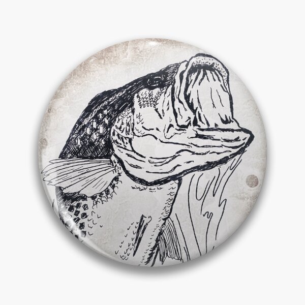 Item preview, Bass jumping out of the water designed and sold by Matt Starr Fine Art .