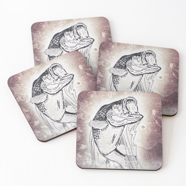 Item preview, Bass jumping out of the water designed and sold by Matt Starr Fine Art .