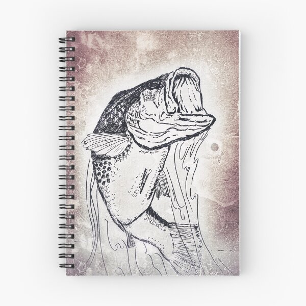 Item preview, Bass jumping out of the water designed and sold by Matt Starr Fine Art .