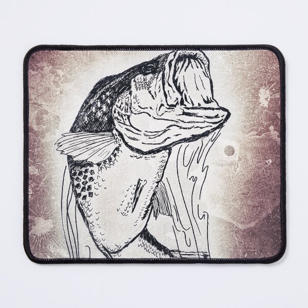 Item preview, Bass jumping out of the water designed and sold by Matt Starr Fine Art .