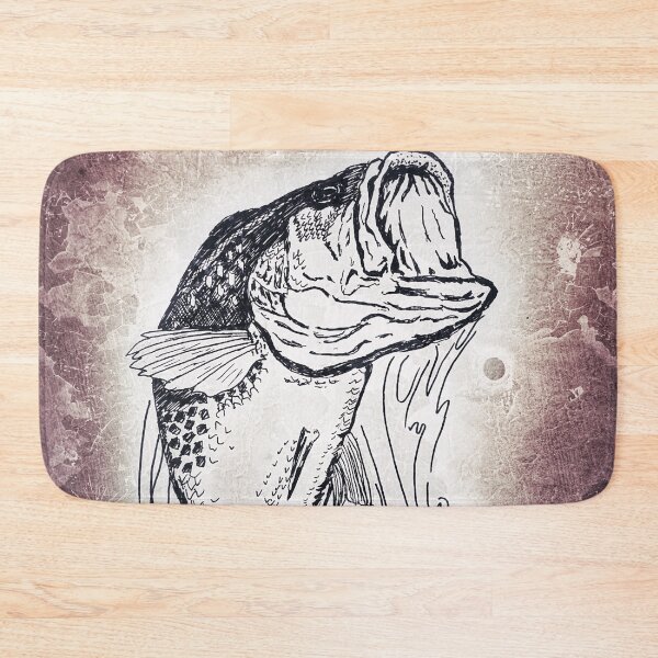 Item preview, Bass jumping out of the water designed and sold by Matt Starr Fine Art .