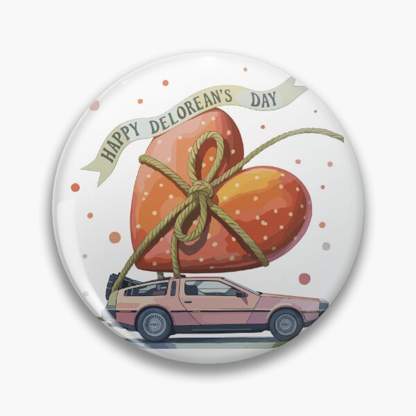 Item preview, Vintage Classic Car Happy Delorean's Day designed and sold by PrintCarClub.
