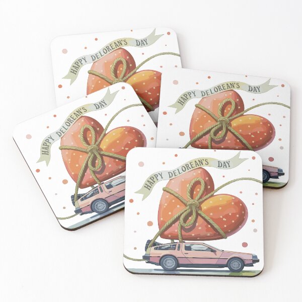 Item preview, Vintage Classic Car Happy Delorean's Day designed and sold by PrintCarClub.