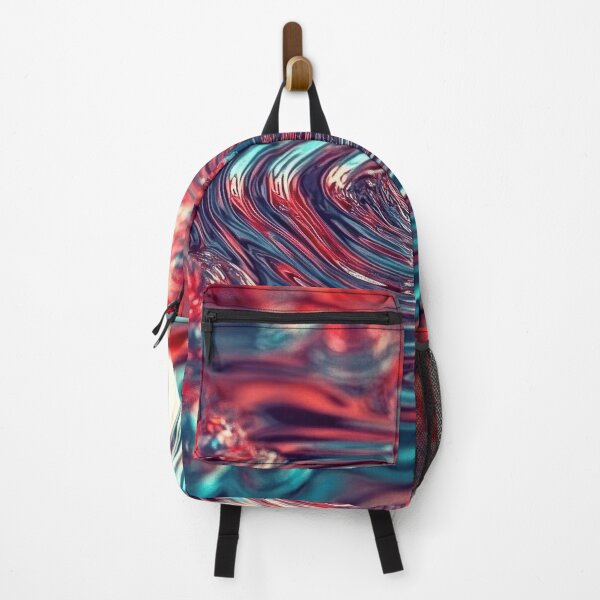 Item preview, Fire & Ice Ripple – Teal & Red Liquid Abstract designed and sold by B-Russ-Stuff.