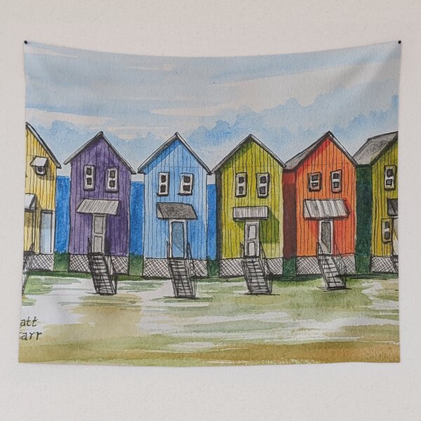 Item preview, The Birdhouses at Dauphin Island  designed and sold by Matt Starr Fine Art .
