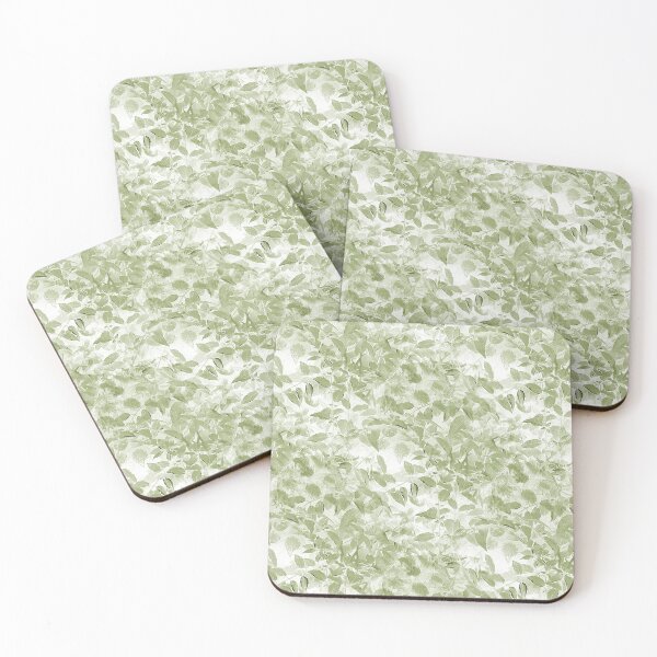 Item preview, Foliage Monochromatic Abstract Pattern in Green designed and sold by Artistestella.